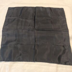 CHARVET  Silk Pocket Square / Charcoal grey